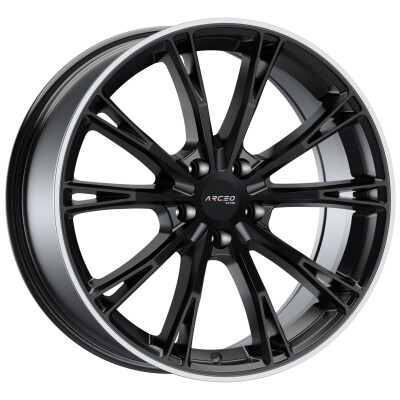 ARCEO STARS ASW01 8,5×20″ · 5×112 · ET30 · CB66,45 Matt Black Lip Diamond