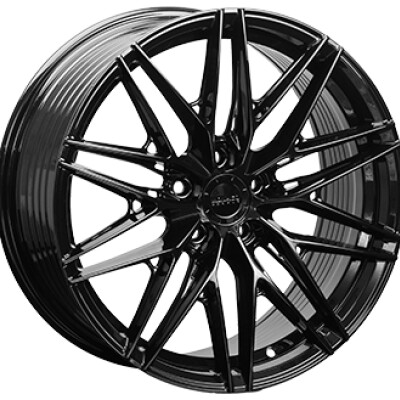 Monaco Wheels FF4 8×18″ · 5×112 · ET45 · CB66,5 Gloss Black