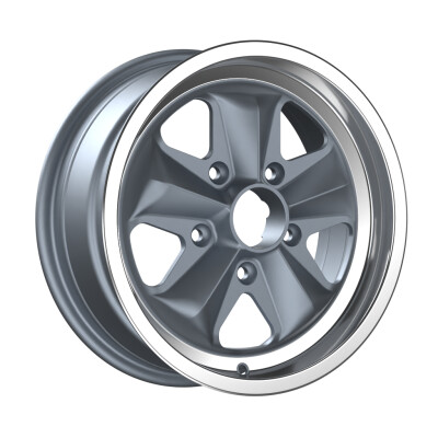 Fondmetal HF15 6×15″ · 5×130 · ET36 · CB71,6 MATT SILVER MACHINED LIP