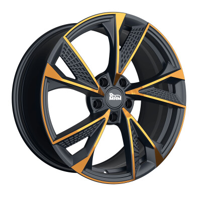 MAM RS6 8,5×20″ · 5×114,3 · ET35 · CB72,6 MATT BLACK FRONT COPPER