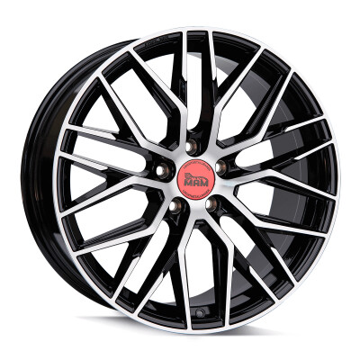 MAM RS4 7×16″ · 5×120 · ET50 · CB65,1 BLACK FRONT POLISH