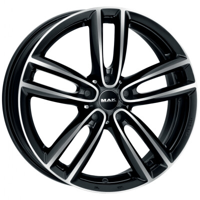 MAK Oxford 6,5×16″ · 5×120 · ET46 · CB72,6 Fekete polír · BMF