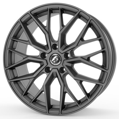 Damina Performance DM20 8,5×19″ · 5×112 · ET45 · CB66,6 Grey Matt / =P446 Inlay