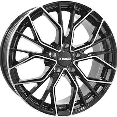 IT Wheels TIARA 8,5×20″ · 5×114,3 · ET40 · CB73,1 Gloss Black / Polished