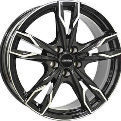 IT Wheels GINA 7,5×17″ · 5×108 · ET42 · CB70,1 Gloss Black / Polished