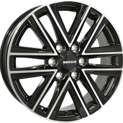 Monaco Wheels VT1 6,5×16″ · 6×120 · ET49 · CB74,5 Fekete polír
