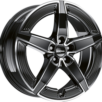 Ronal R72 8,5×20″ · 5×112 · ET28 · CB66,4 Gloss Black / Polished