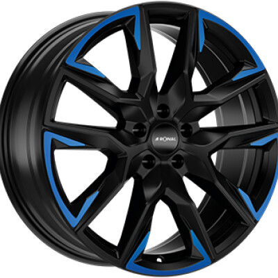 Ronal R71 9,5×21″ · 5×112 · ET37 · CB66,5 Black / Blue