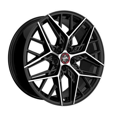 Keskin KT25 8,5×20″ · 5×114,3 · ET35 · CB72,6 BLACK FRONT POLISH