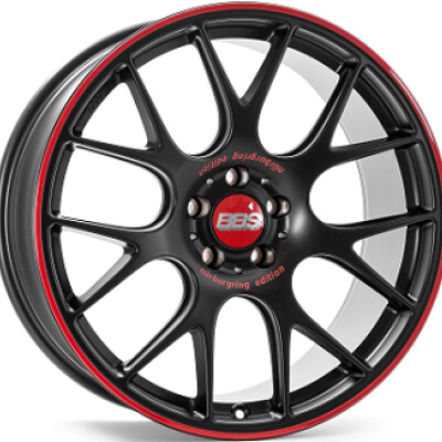 BBS CHR 8,5×19″ · 5×120 · ET32 · CB82 Dull Black / Red