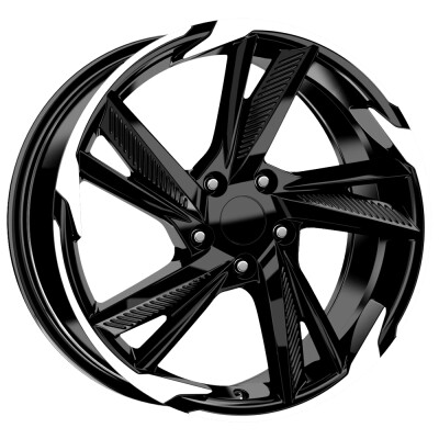 Kormetal DY1208 8×18″ · 5×108 · ET45 · CB67,1 Fekete polír
