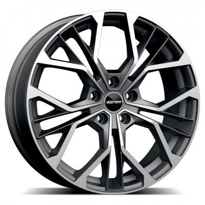 GMP Matisse 5,5×15″ · 4×100 · ET40 · CB73,1 Matt Anthracite Diamond