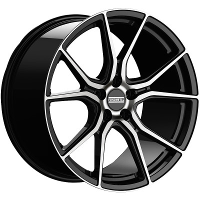 Fondmetal STC45 9×20″ · 5×120 · ET23 · CB67,1 GLOSSY BLACK MACHINED