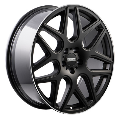 Fondmetal MOROS (STC-MS) 9,5×20″ · 5×130 · ET35 · CB84,1 MATT BLACK MACHINED LIP