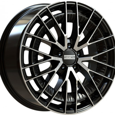 Fondmetal KARI (FMI12) 10×21″ · 5×112 · ET19 · CB66,5 GLOSSY BLACK MACHINED