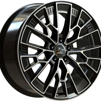 Fondmetal 1972 (8300) 9×21″ · 5×108 · ET45 · CB63,34 GLOSSY BLACK MACHINED