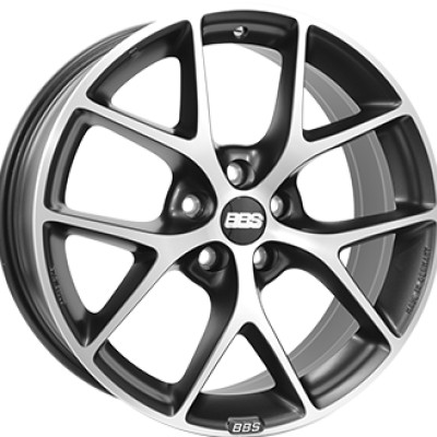BBS BBS 8×18″ · 5×112 · ET52 · CB82 Anthracite Dark / Polished · SR