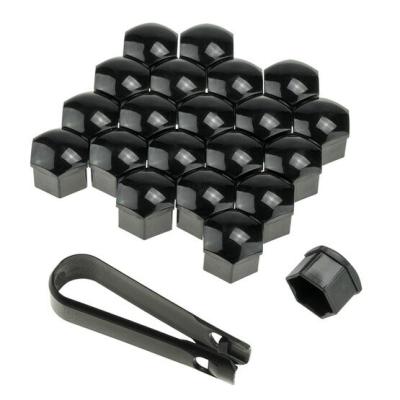 Csavartakaró kupak Szett Fekete 19mm(20+1 darab)