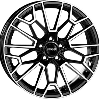 Monaco Wheels GP13 8×19″ · 5×112 · ET30 · CB66,6 Gloss Black / Polished