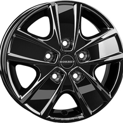 Borbet CWG 6×16″ · 5×130 · ET68 · CB78,1 Gloss Black