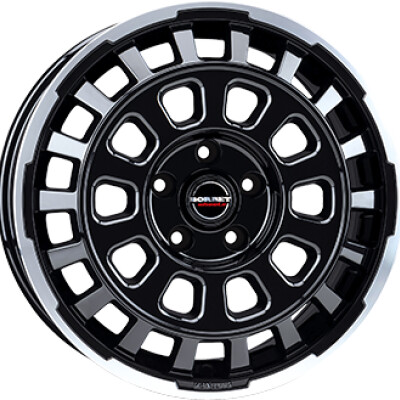 Borbet CW7 7,5×18″ · 5×118 · ET53 · CB71,1 Gloss Black / Polished