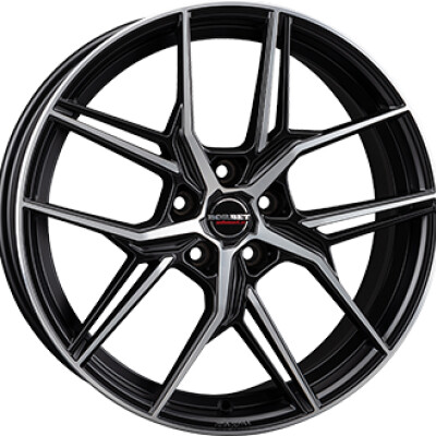Borbet QX 8,5×20″ · 5×110 · ET31 · CB65,1 Dull Black / Polished