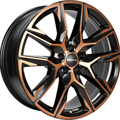 Ronal R71 9,5×21″ · 5×112 · ET37 · CB66,5 Black / Copper