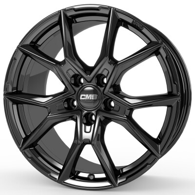 CMS C33 8,5×20″ · 5×112 · ET30 · CB66,5 Complete Black Gloss